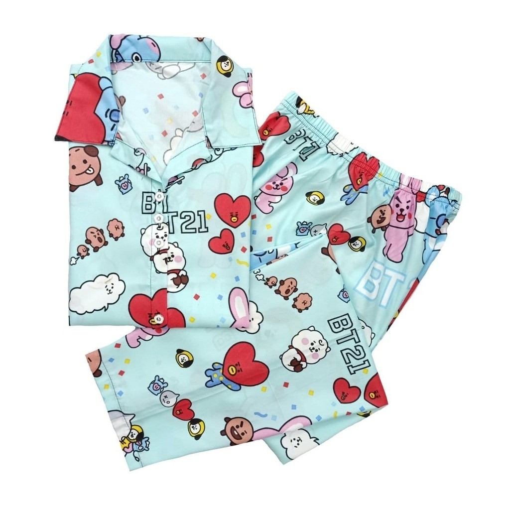 Piyama BTS BT21 Unofficial Baju Tidur