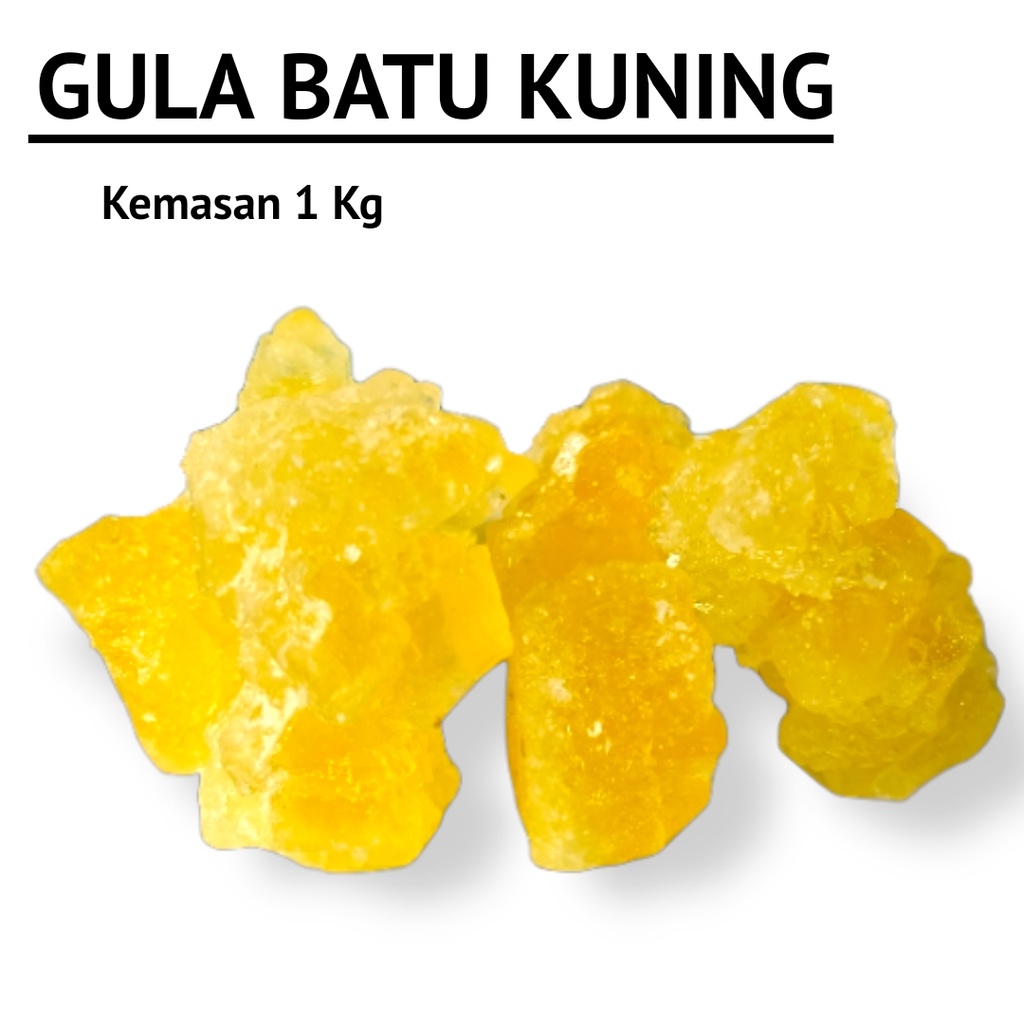 

Gula Batu Kuning / Gula watu Kemasan 1 Kg