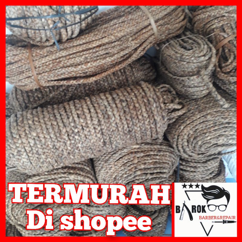 0.5kg tali eceng gondok kepangan/tambang eceng/anyaman eceng/bahan prakarya kerajinan placemate dll