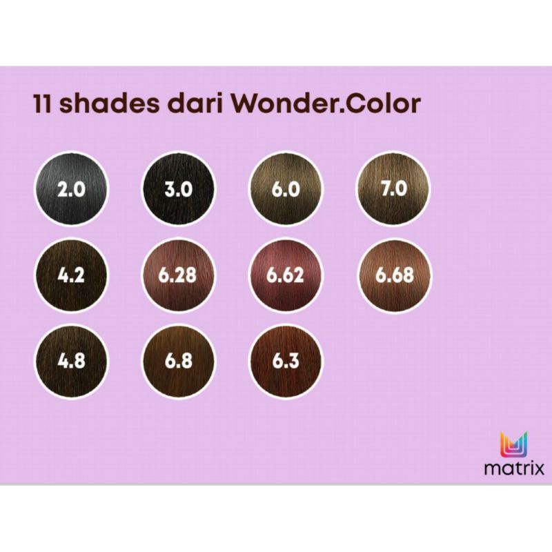 MATRIX Semir Rambut WONDER COLOR 90ML NO AMMONIA | WONDERCOLOR