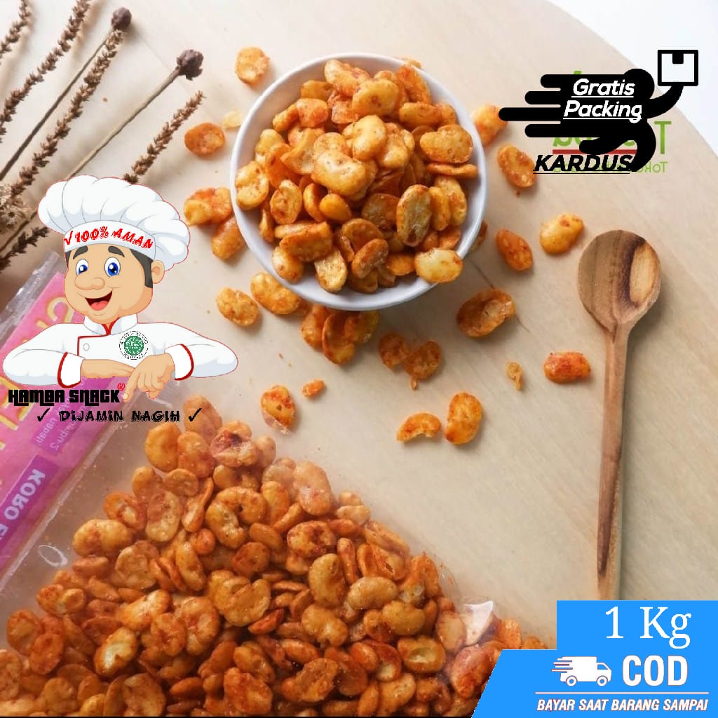 

[1Kg] KACANG KORO PEDAS - TEMAN NGEMIL DIJAMIN NAGIH | makanan ringan jajanan jadul camilan termurah jajanan murah cemilan sehat snack kiloan