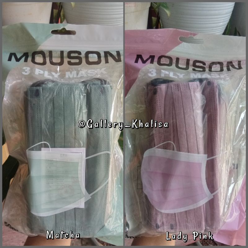 MASKER EARLOOP / HEADLOOP/ CANTOL / HIJAB CAREION MOUSON EMBOSS 3PLY IJIN KEMENKES