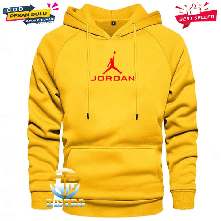 JR DISTRO 99 Sweater Hoodie Distro Jordan Text Merah Premium Hoodie Pria Wanita Distro Termurah