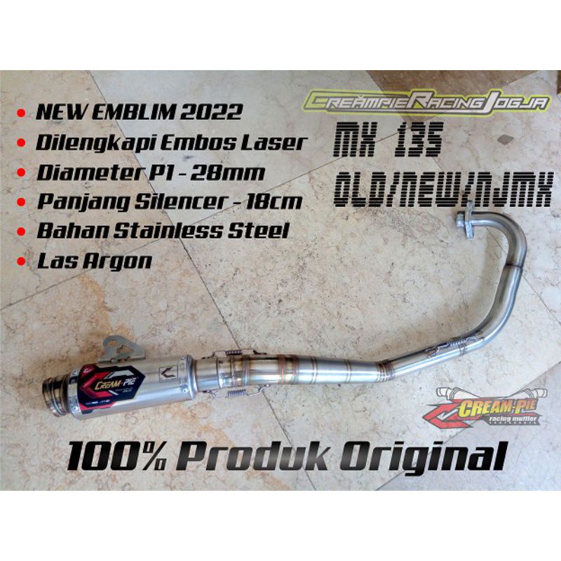 knalpot Creampie CP3 Jogja Original Njmx Jupiter Mx New Stainless original racing jogja Asli Jogjaka