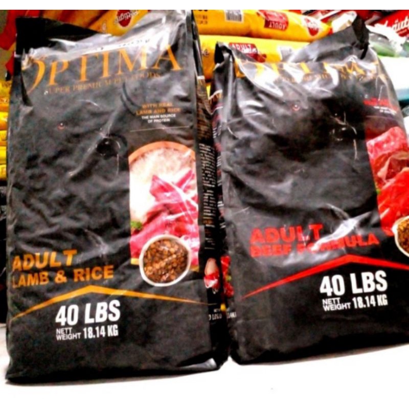 Optima Adult Beef Formula 18,14 kg DogFood Optima Beef Formula Gojek/Grab