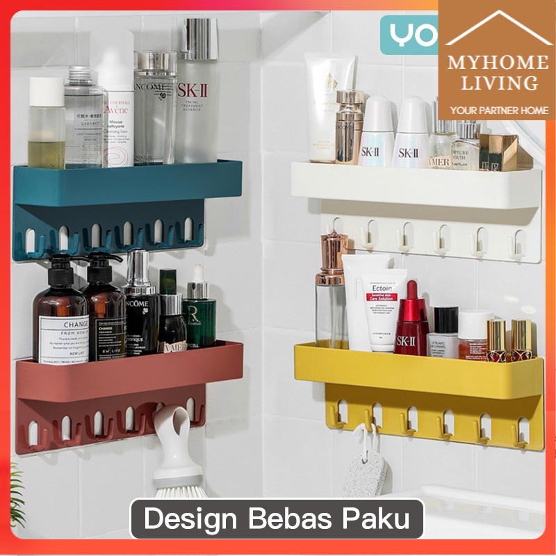 Myhome rak kamar mandi rak kamar mandi tempel kamar mandi aksesories Rak sabun mandi Rak sabun mandi
