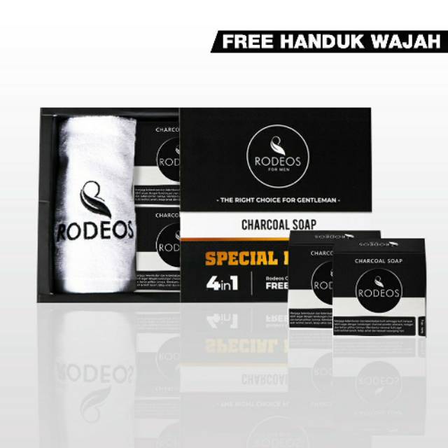 RODEOS Spesial edition Rodeos Men 4 in 1  | Facial Treatment | Sabun Rodeos Original