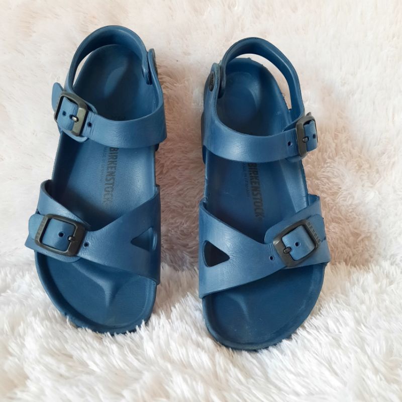 Preloved Sendal Anak Birkenstock Rio Eva Kids Navy Original Size 33