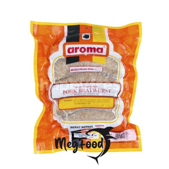 

AROMA PORK BRATWUST 500 GRAM