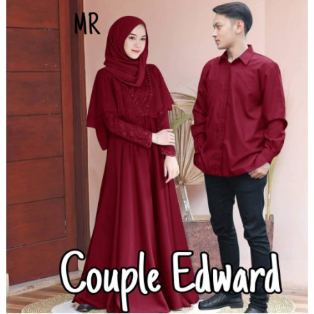 Baju Couple Kondangan Kekinian Modern Kapel Pesta Elegan Mewah Pasangan Muslim Kekinian Cople Capel
