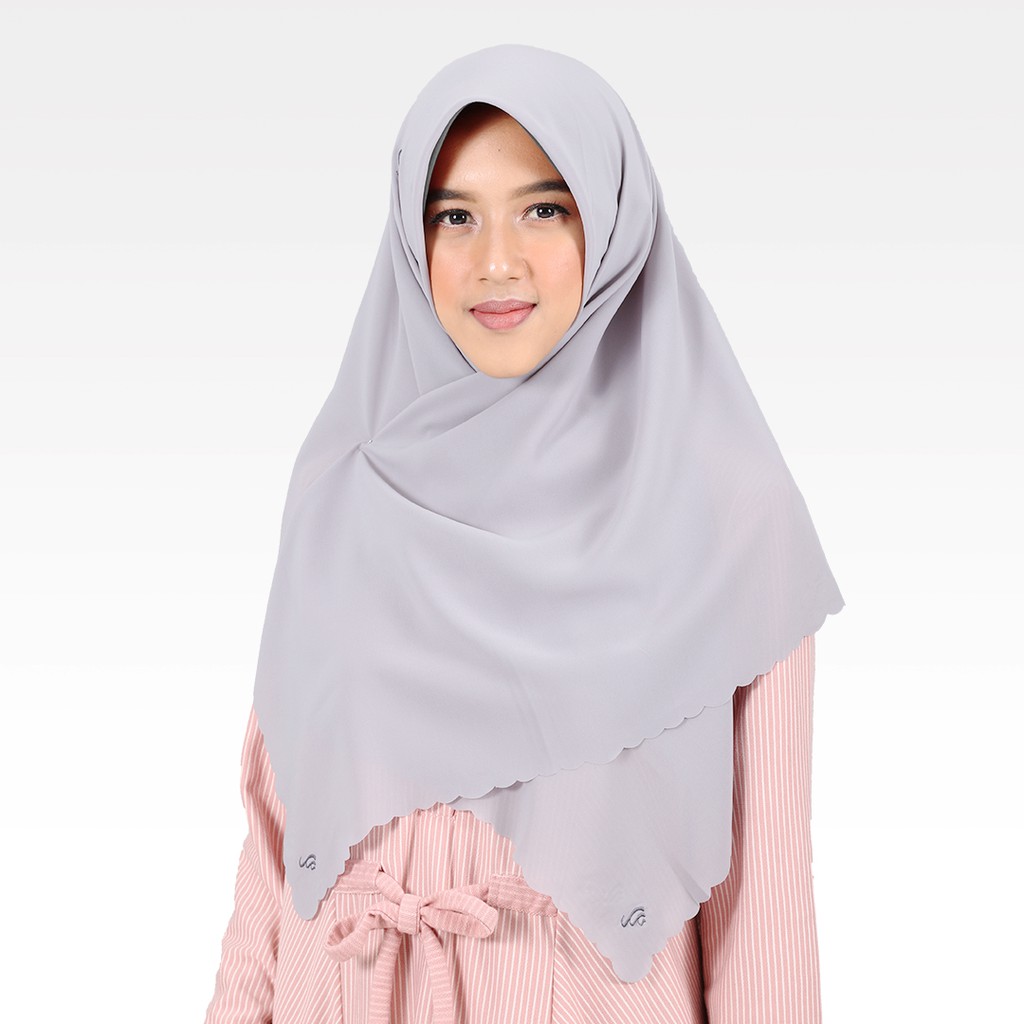  Warna  Jilbab  Rabbani  Segi  Empat  Voal Motif