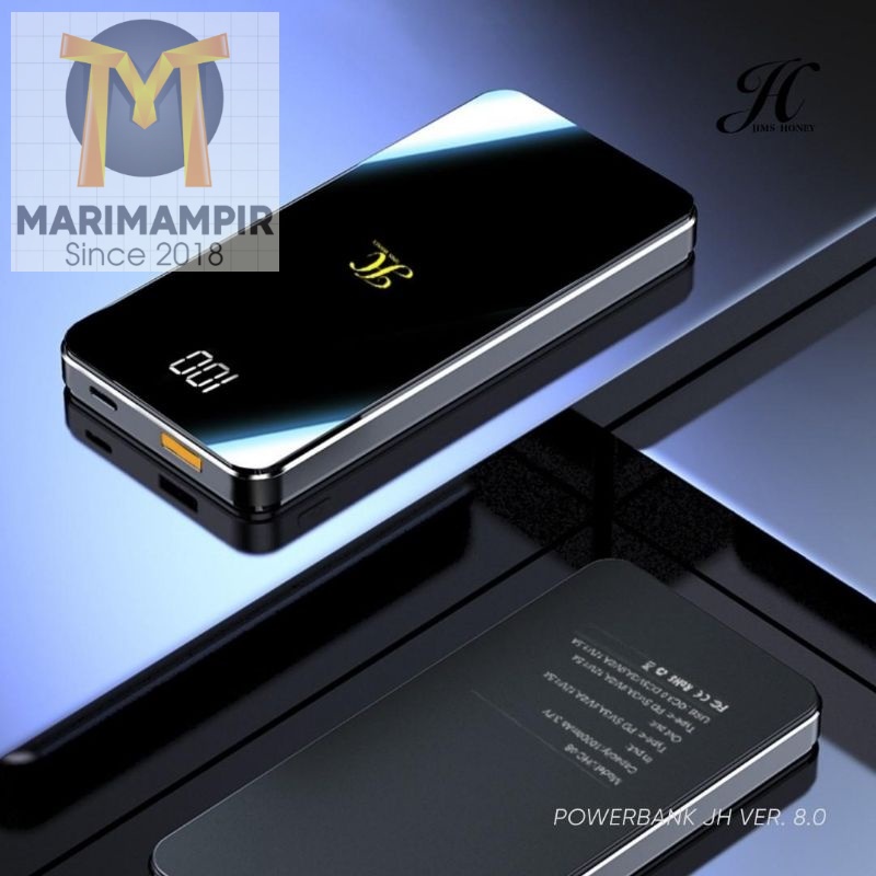 Marimampir POWERBANK 10000MAH JIMS HONEY ORI FAST CHARGING POWER BANK KECIL TIPIS RINGAN DISPLAY BAT