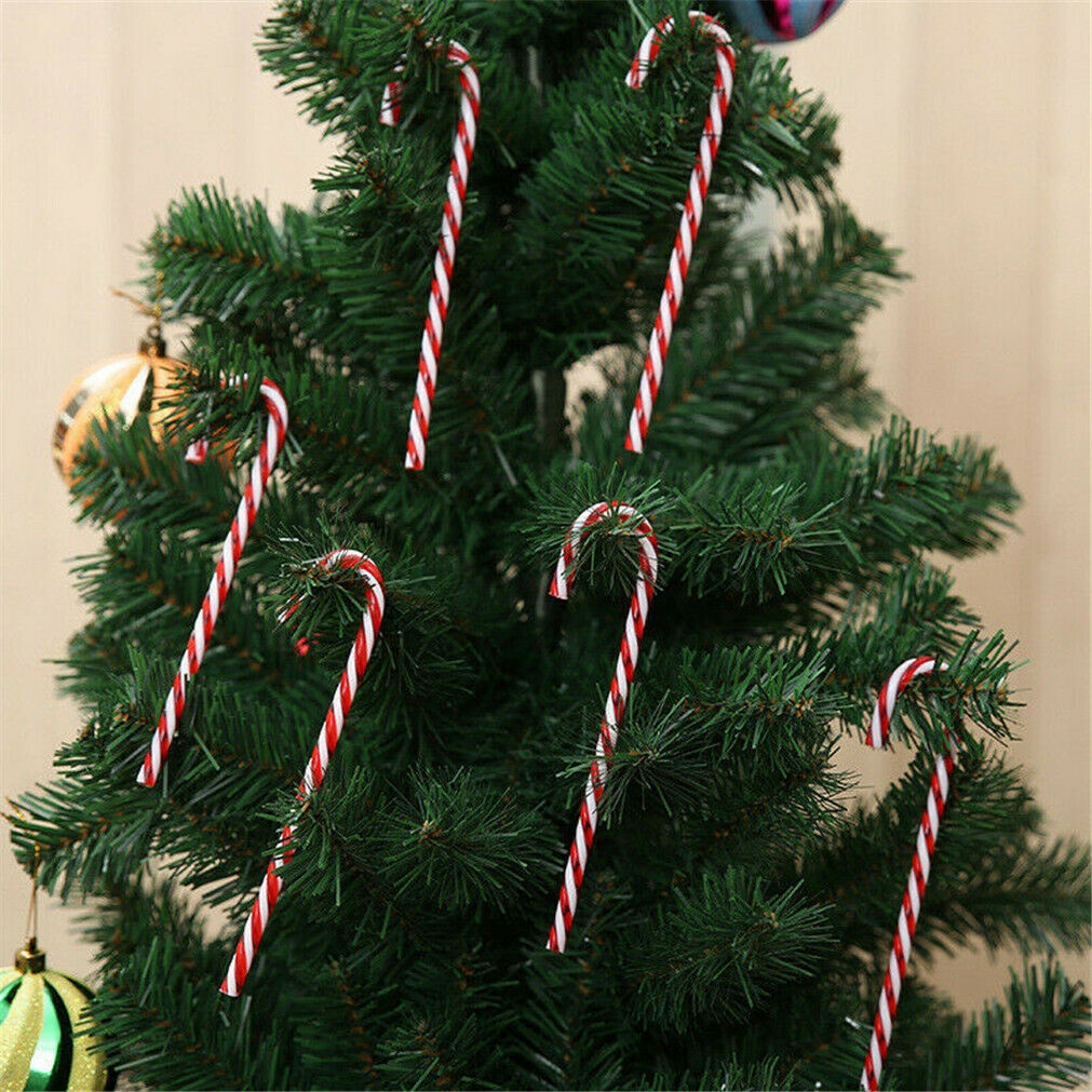 [ 10Pcs/Set Christmas Tree Hanging Candy Cane Pendant Tree Decorations  ]