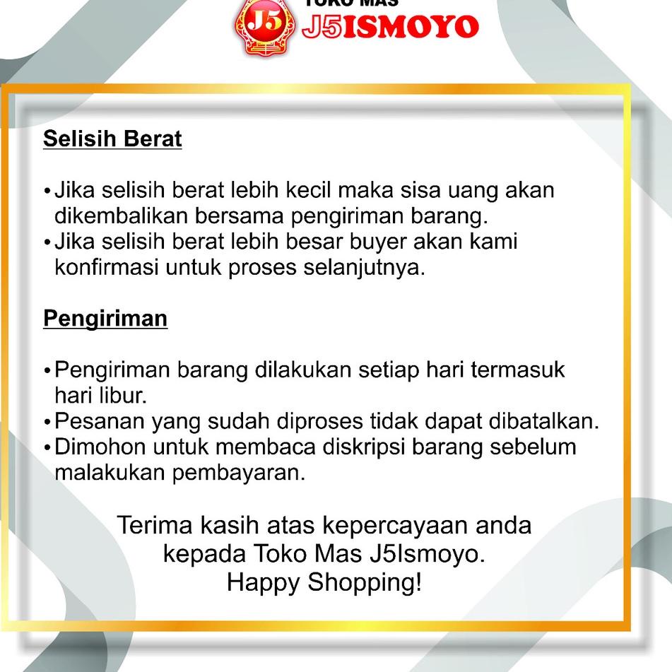 Koleksi Terbaru.. Liontin Emas Huruf J5 Ismoyo