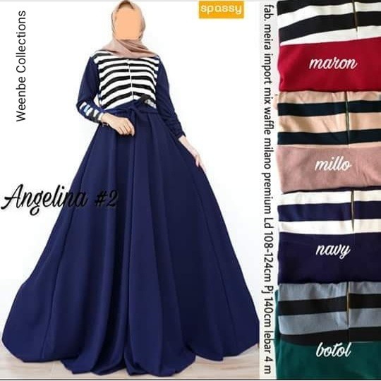Baju Gamis  Angelina Maxi