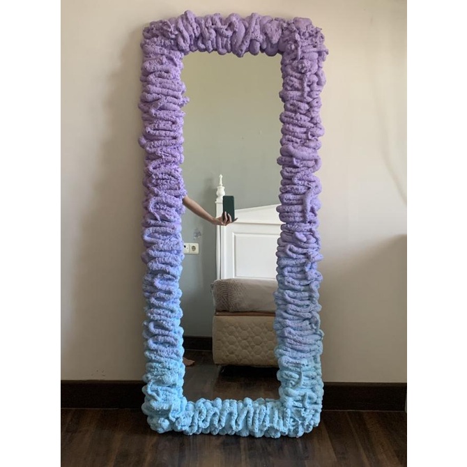 siap kirim] Haze Foam Mirror + Color + Standing Kaki