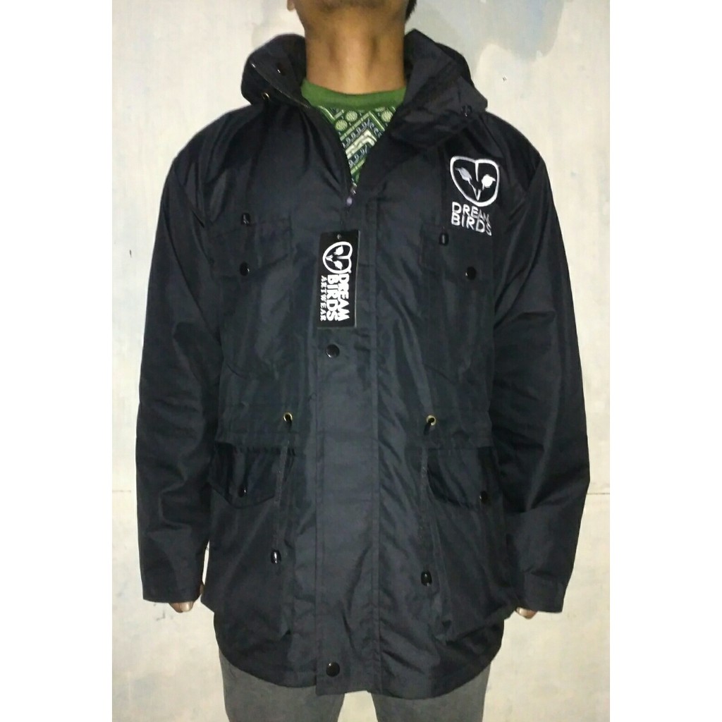 Promo Jaket parka dreambirds hitam xl S-S2-476