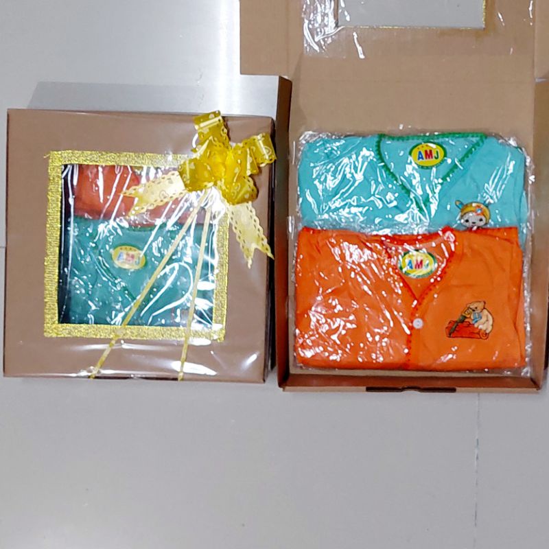 Hampers Perlengkapan Baju Bayi Baru Lahir  Paket Promo 2 Set baju bayi stelan Panjang Cantik dan Murah