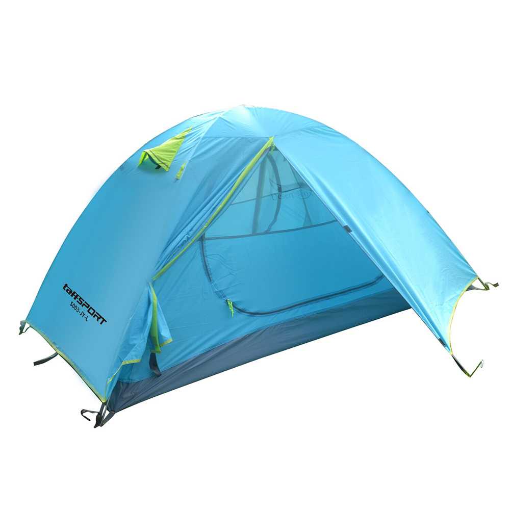 Tenda Camping Outdoor Kapasitas 2-3 Orang Double Layer Frame Fiber