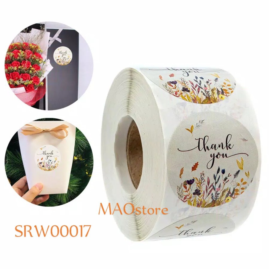 

MAOSTORE STIKER THANK YOU STIKER KEMASAN STIKER WEDDING SRW17