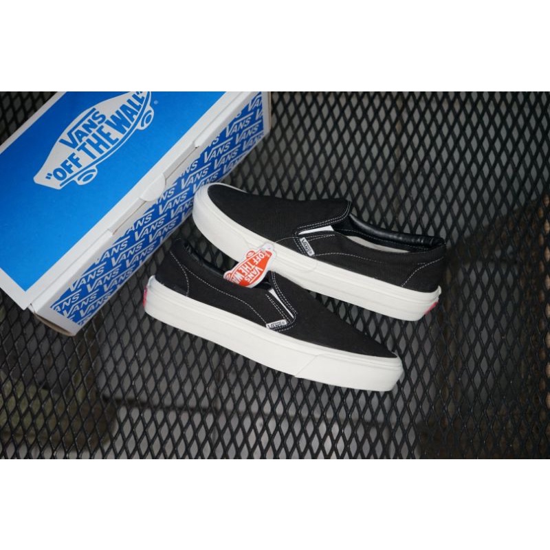 COD SEPATU SNEAKERS SLIP ON BLACK PREMIUM