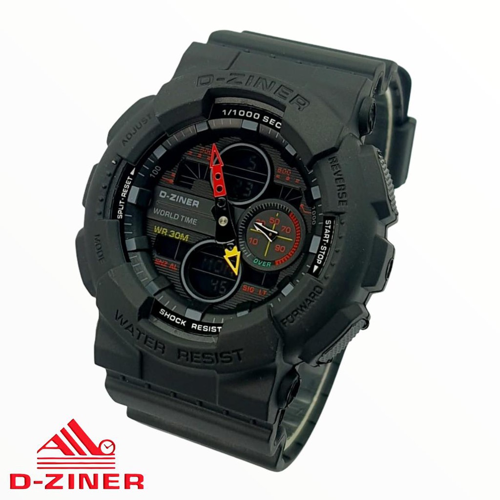 Big Sale  JAM TANGAN PRIA DZINER 8278 CRONO AKTIF & WATER RESISTANT & GARANSI 1 TAHUN