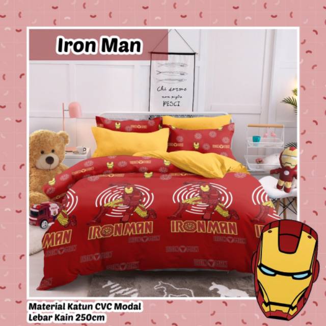 Sprei Motif iron man