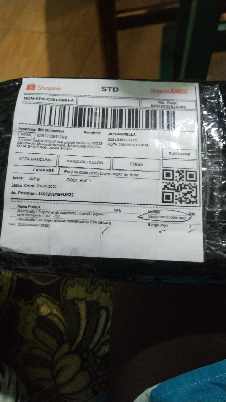 Jktumbrella / Payung Anak Superhero / Marvel / Jagoan / Semi Transparan / Dof - 262