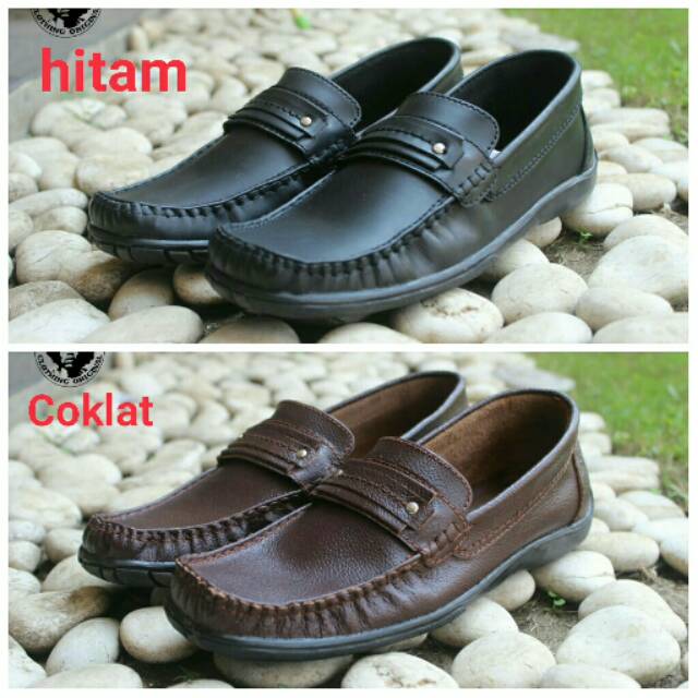 DISC 50% SEPATU KERJA KULIT ASLI BLACKMASTER SLIPON