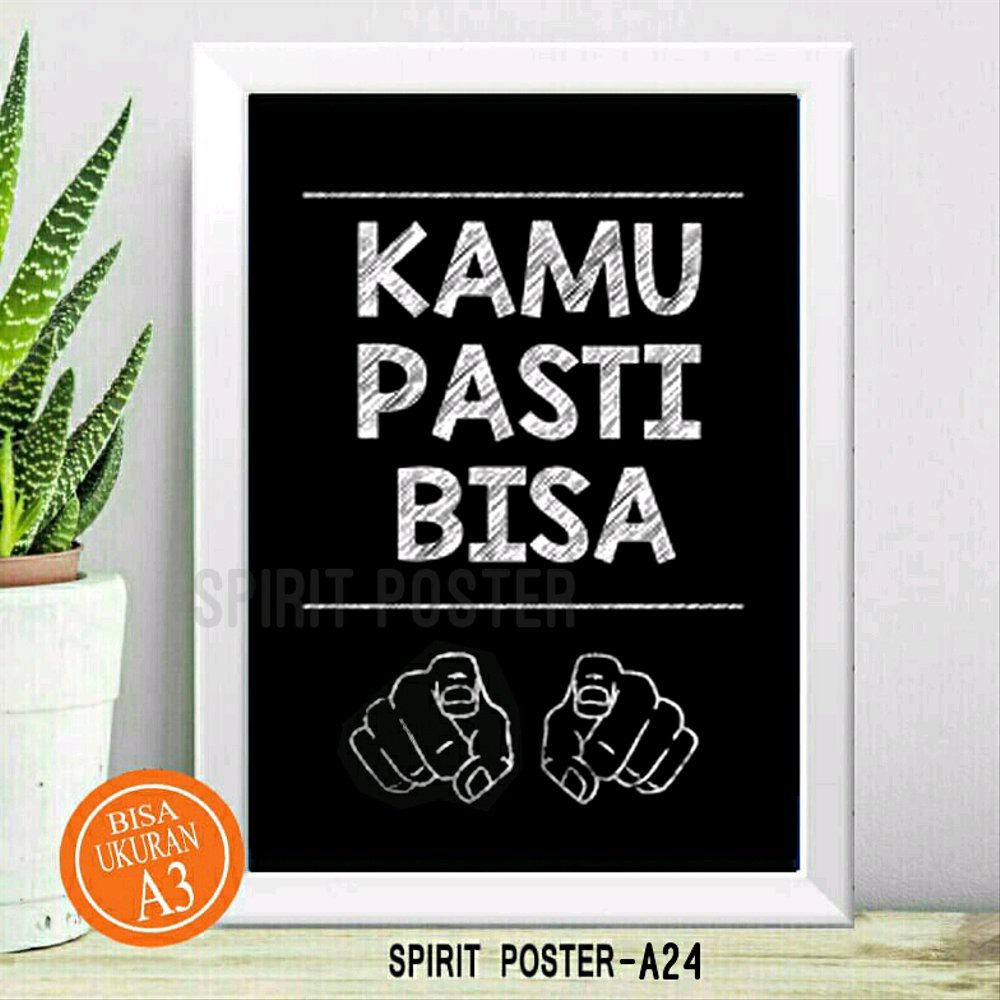 Poster Motivasi Kpb 01 Hiasan Dinding Pigura Frame Ecer Shopee