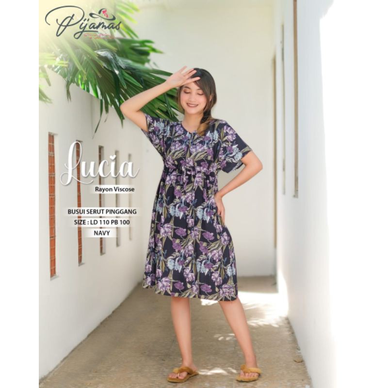 Daster lucia. lucia daster. daster serut lucia. daster murah terbaru