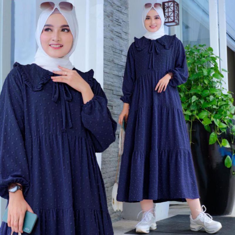 Zamira Midi Dress Premium Uragiri Rubiah Dress Casual