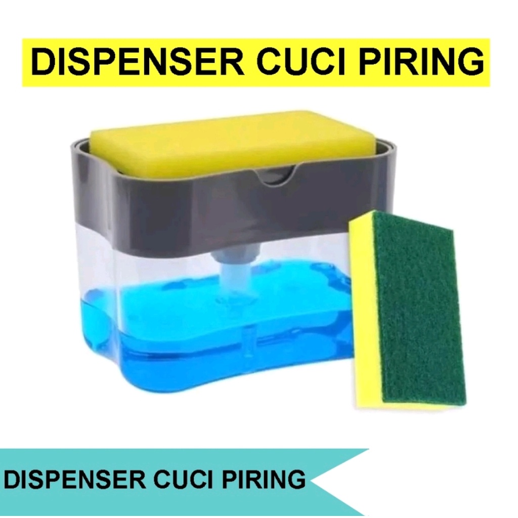 Dispenser Sabun Cuci Piring Spons Soap Pump Holder Spon Dapur