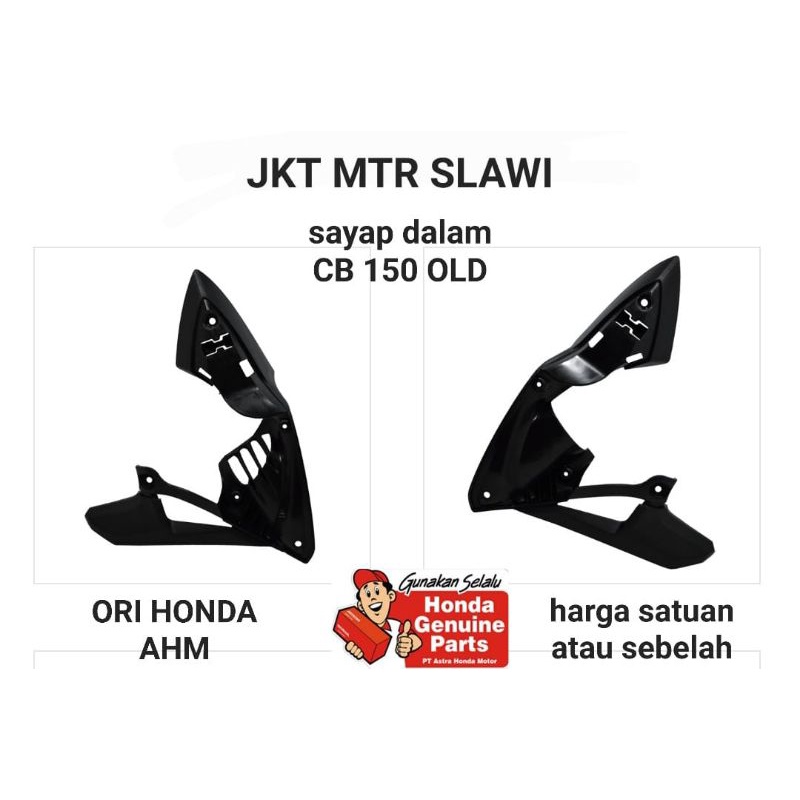 50280-K15-900 (R) 50285-K15-900 (L) cover shroud L inner cover body kiri cb 150 streetfire cb 150 old cb 150 lama ori honda ahm