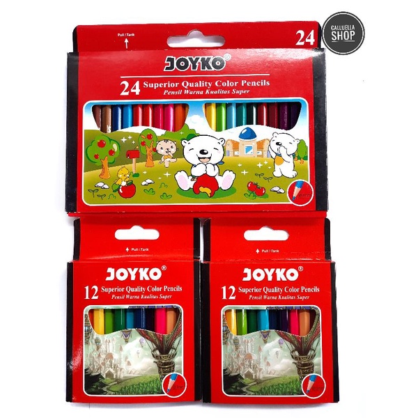 

PENSIL WARNA KAYU JOYKO 24 PCS & 12 BIJI MEWARNAI PENSIL WARNA