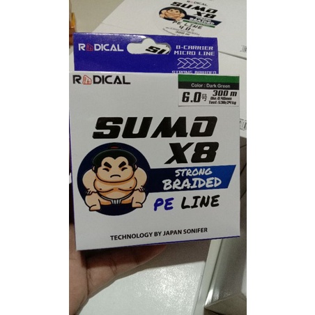 Senar Pancing PE Radical Sumo x8 300 m