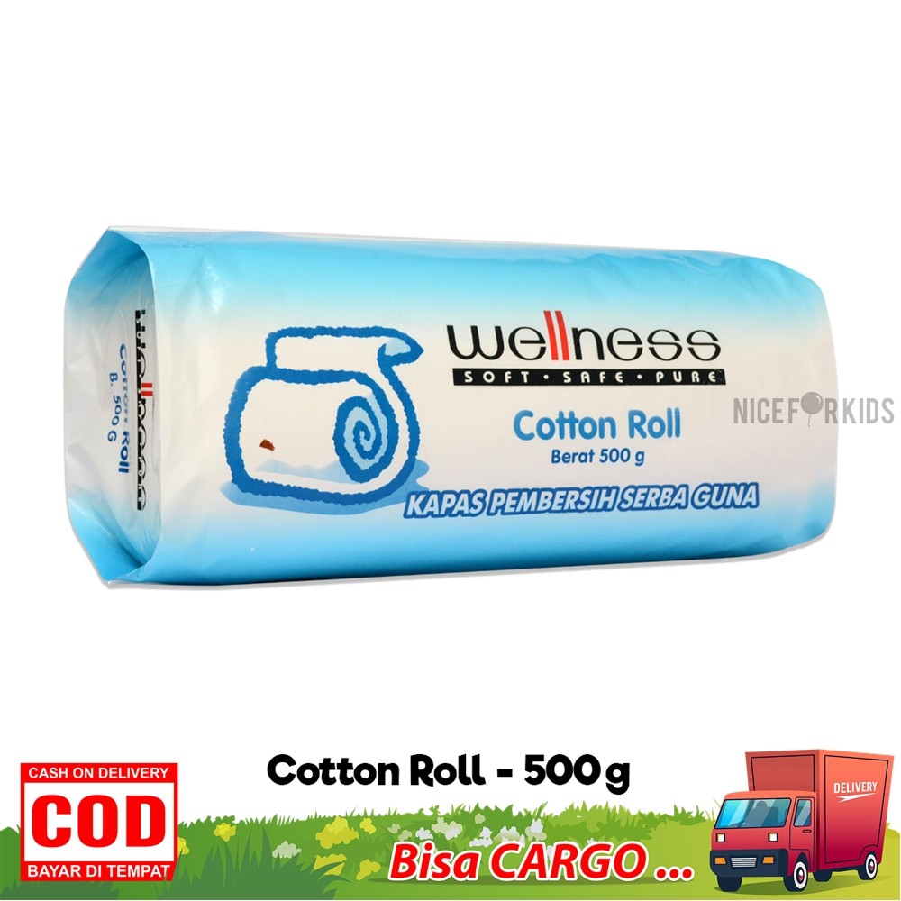 Onemed Cotton Roll 250 gr &amp; 500gr / Kapas Gulung Pembersih Serbaguna