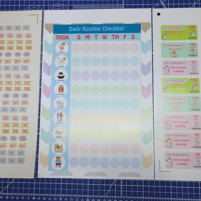 

PAKET REWARD CHART EDUKASI ANAK PAPAN NILAI - CHRISTIAN
