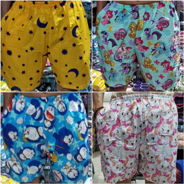 ISANNY ALL SIZE CELANA SANTAI RANDOM/CELANA PENDEK DEWASA/CELANA HAWAII/READY STOK