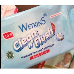 Tisu Basah Wetkins Clean And Flush Murah