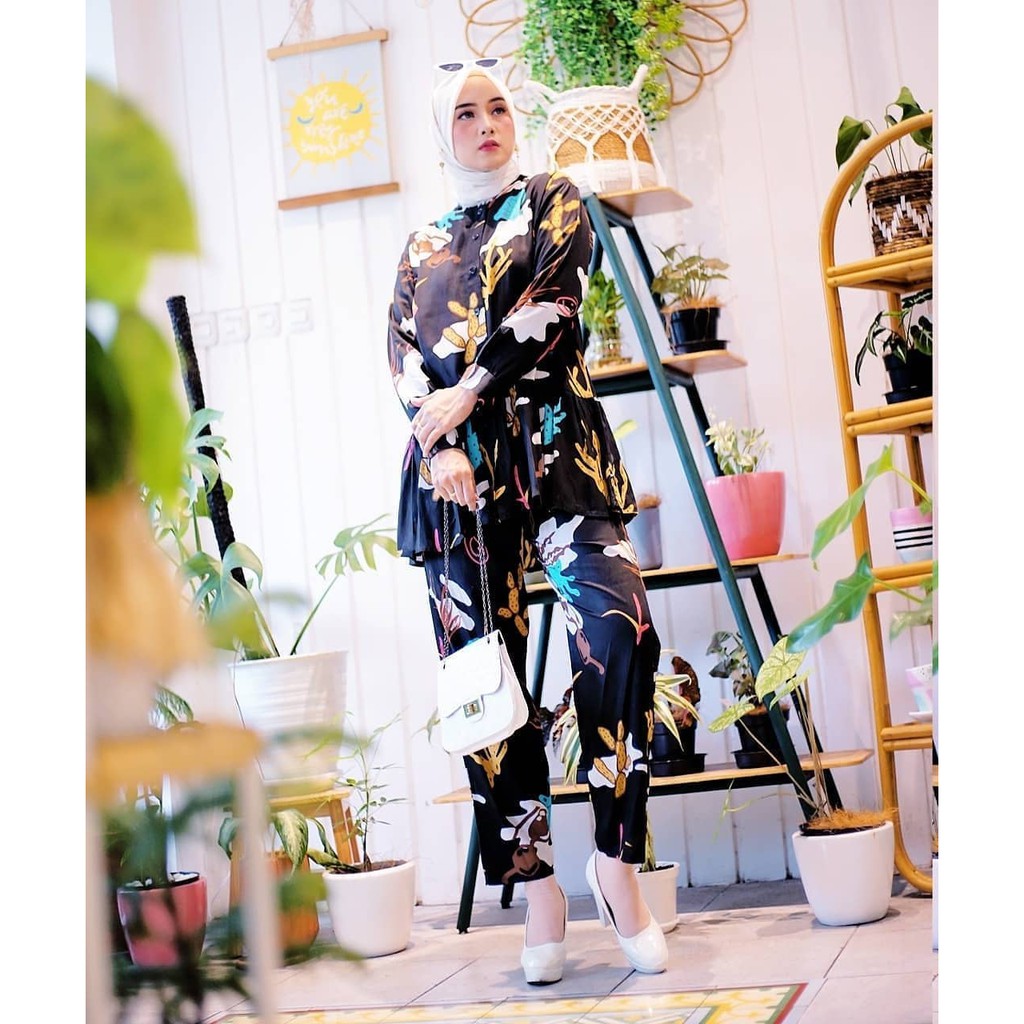 SONIA ONE SET-Setelan Tunik Terbaru 2021 / Set Baju dan Celana Wanita / Fashion Wanita Terbaru 2021