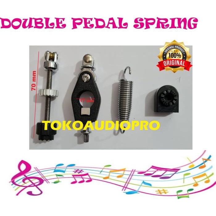 Pedal Per Double Pedal Drum With Spring Tension