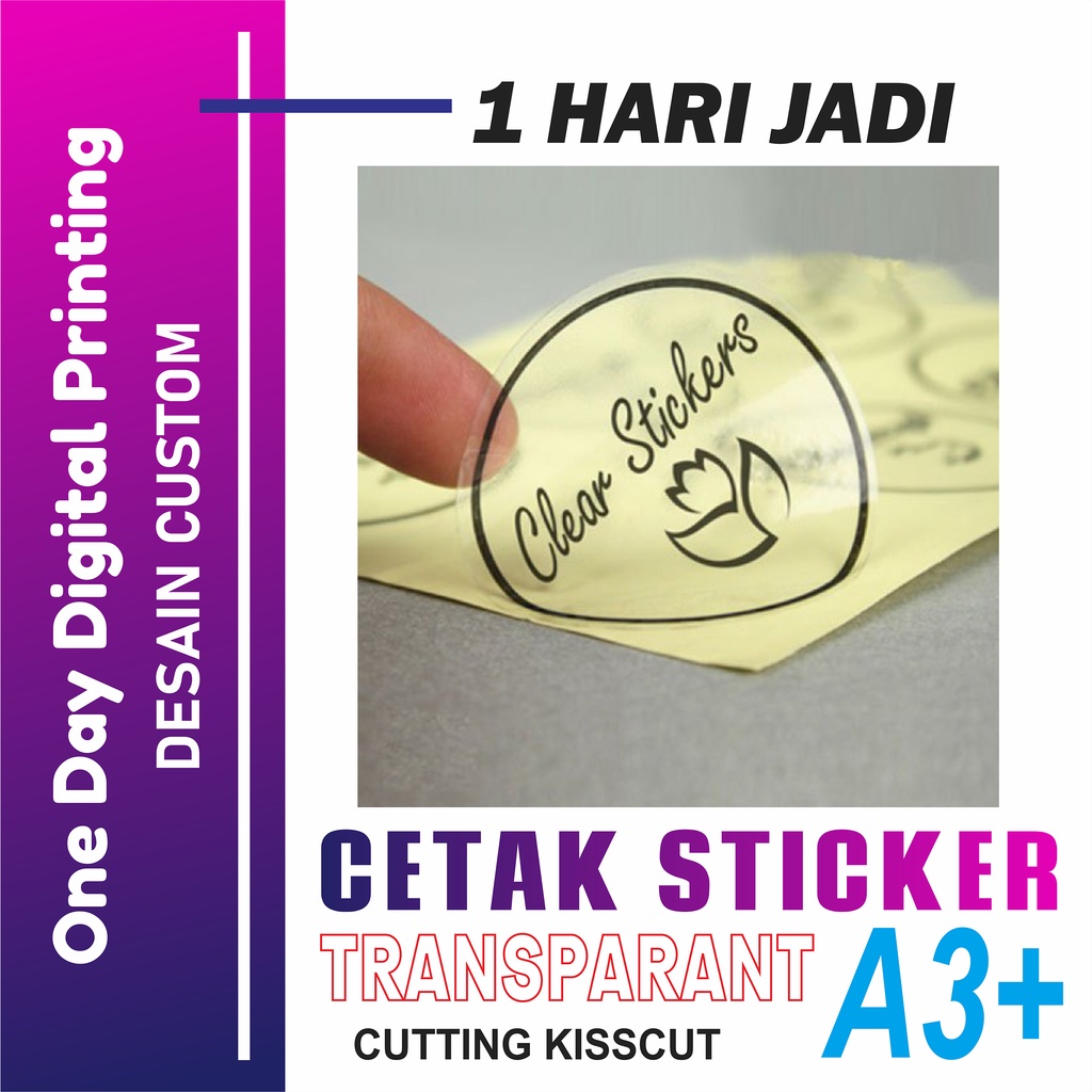 Jual Cetak Stiker Label Transparan Label Makanan Transparan Label Produk Stiker Label 5194