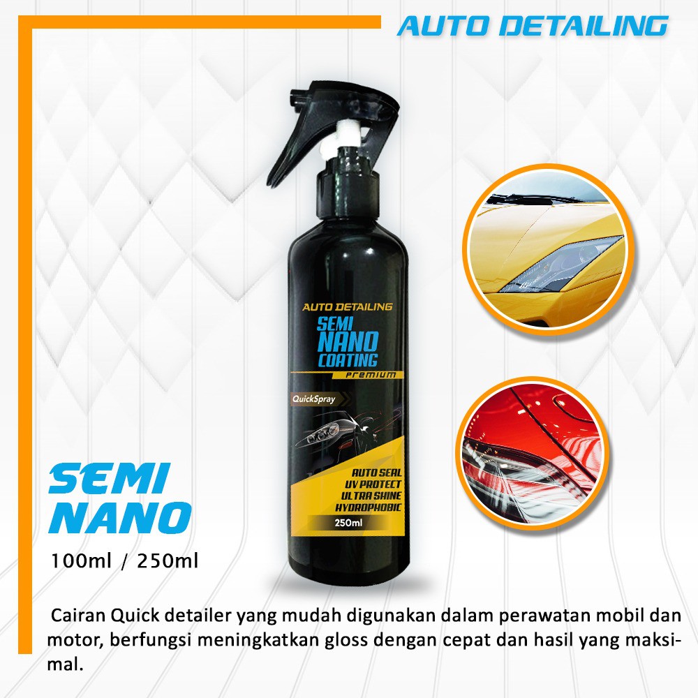 Best Promo Semi Nano Ceramic Coating / Nano Coating / Pengkilap Body Motor