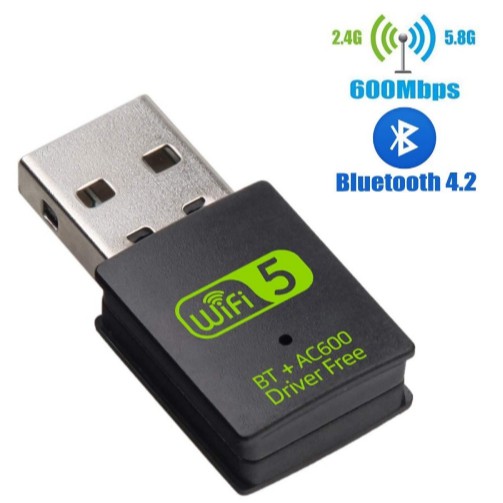 Wifi USB Dual Band Wireless 2.4Ghz 5Ghz Include Bluetooth 2 in 1 Combo