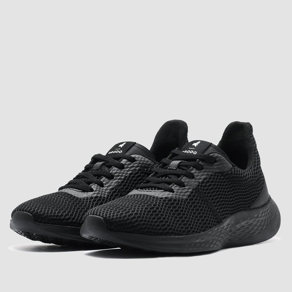 Sepatu Olahraga Brodo Active Sprint [Full White/Black White/Grey White/Navy White]-Fullblack