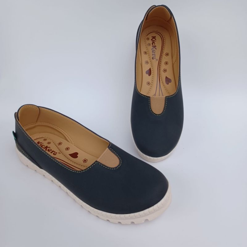 sepatu  kickers wanita murah slip on big size 41_45 murah. new aulia 18