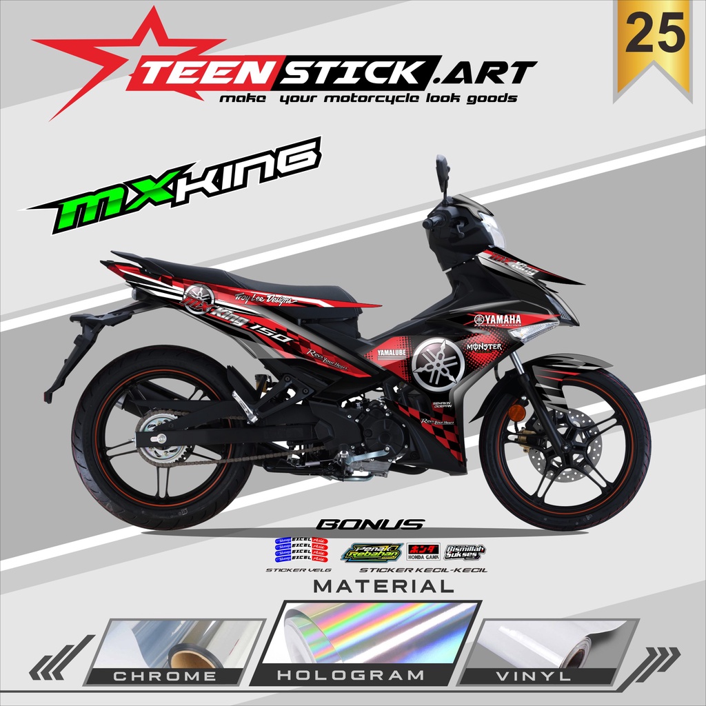 STRIPING MX KING - STRIPING HOLOGRAM YAMAHA MX KING 2015-2022 RACING