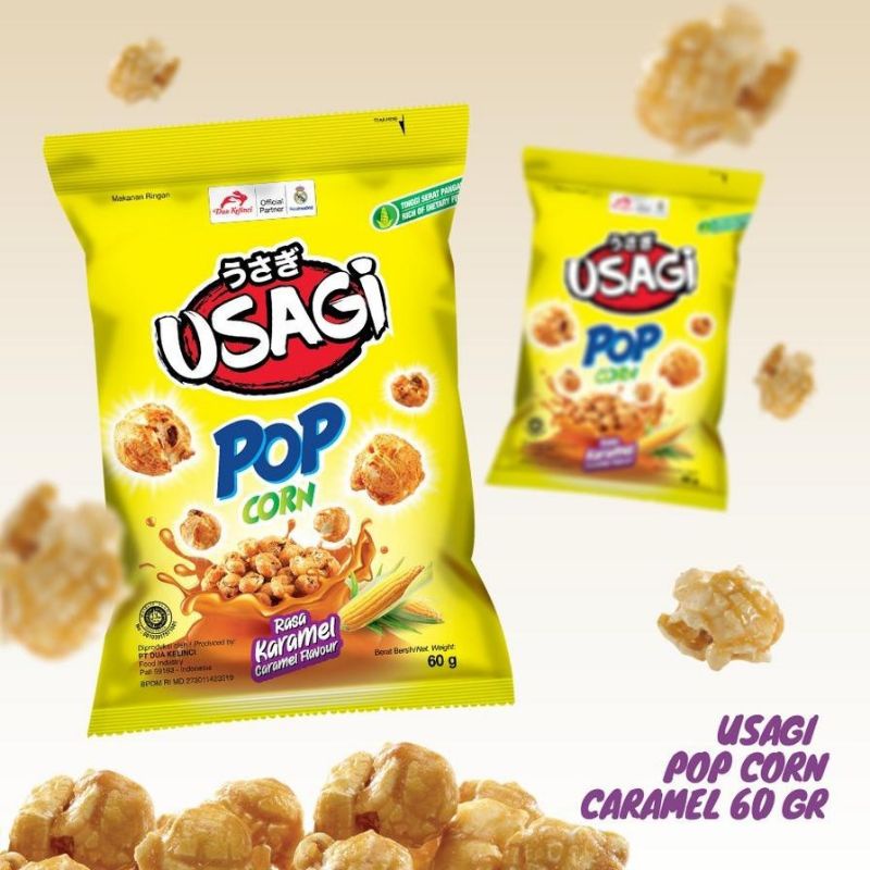 dua kelinci Usagi pop corn 60 gram