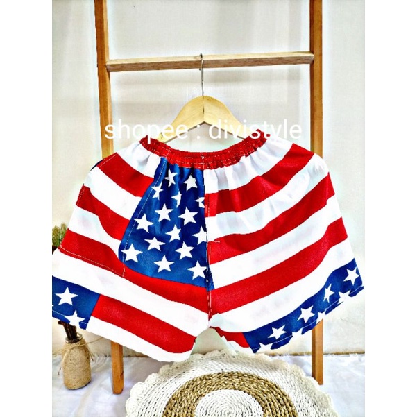 CELANA KOLOR | CELANA SANTAI | CELANA MURAH | GROSIR CELANA PENDEK BOXER PRIA / WANITA DEWASA-Amerika